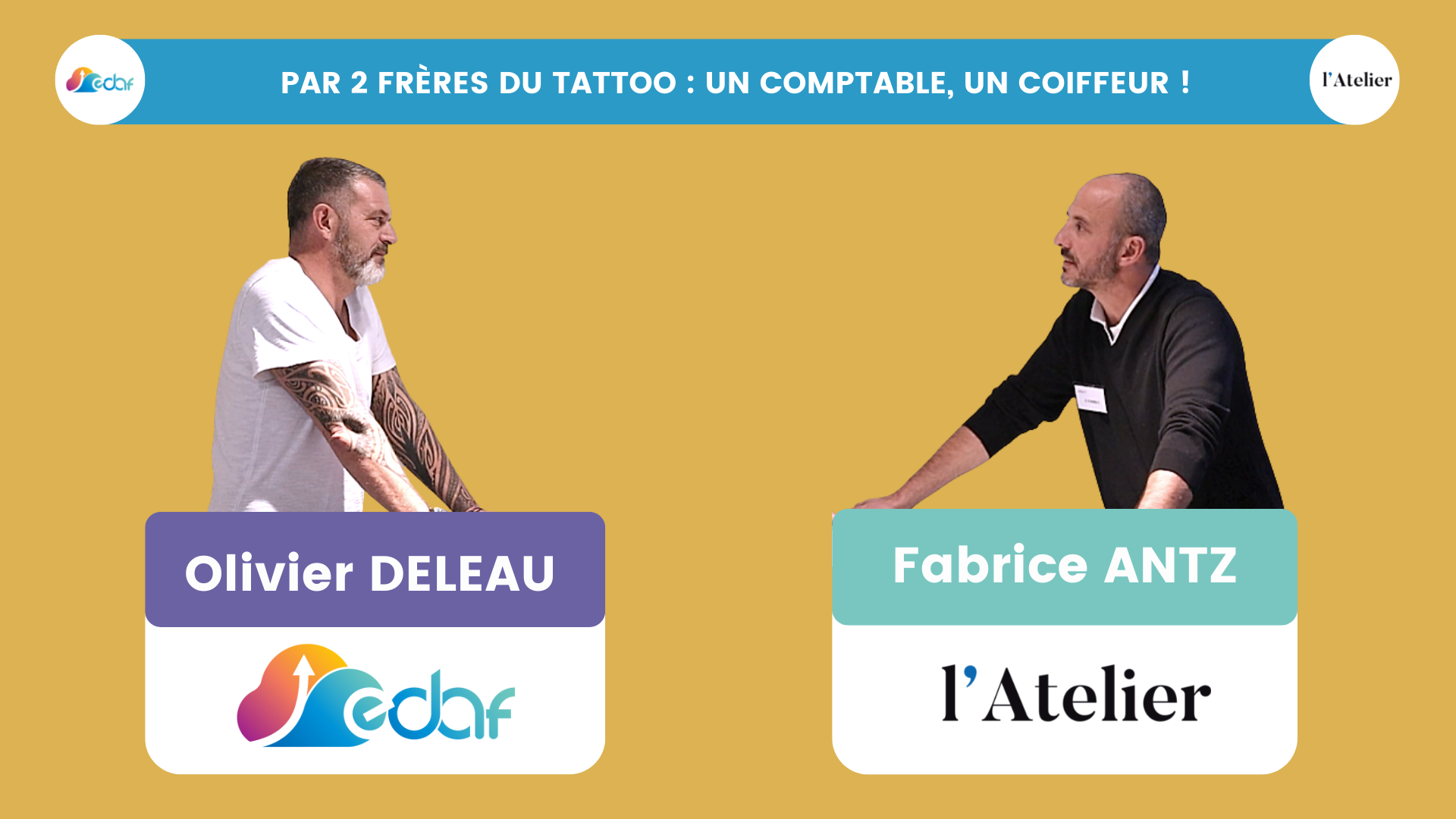 Slide partenariat du diaporama Edaf x Atelier